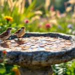 entdecken sie den 1-cent-trick im garten: warum immer mehr menschen münzen in vogeltränken legen und welche vorteile das für vögel und pflanzen hat.