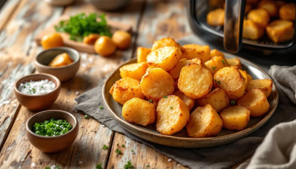 entdecken sie, wie die stärke-methode ihre bratkartoffeln aus dem airfryer perfektioniert und für knusprige, goldbraune ergebnisse sorgt.