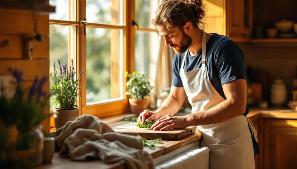 eine köchin enthüllt einen einfachen trick, mit dem sie ihr zuhause in der küche ganz einfach gemütlicher und wärmer gestalten können.