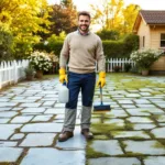 erfahren sie, wie ich mit einem günstigen küchenmittel für nur 5 euro moos von meiner terrasse in nur einer stunde effektiv entfernt habe.